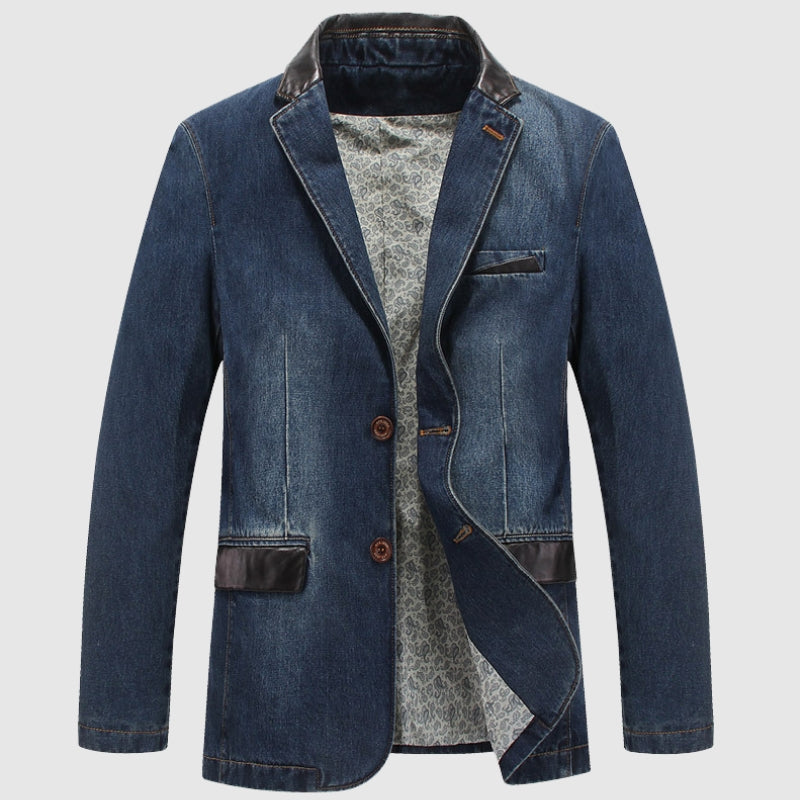 West - Klassieke denim blazer