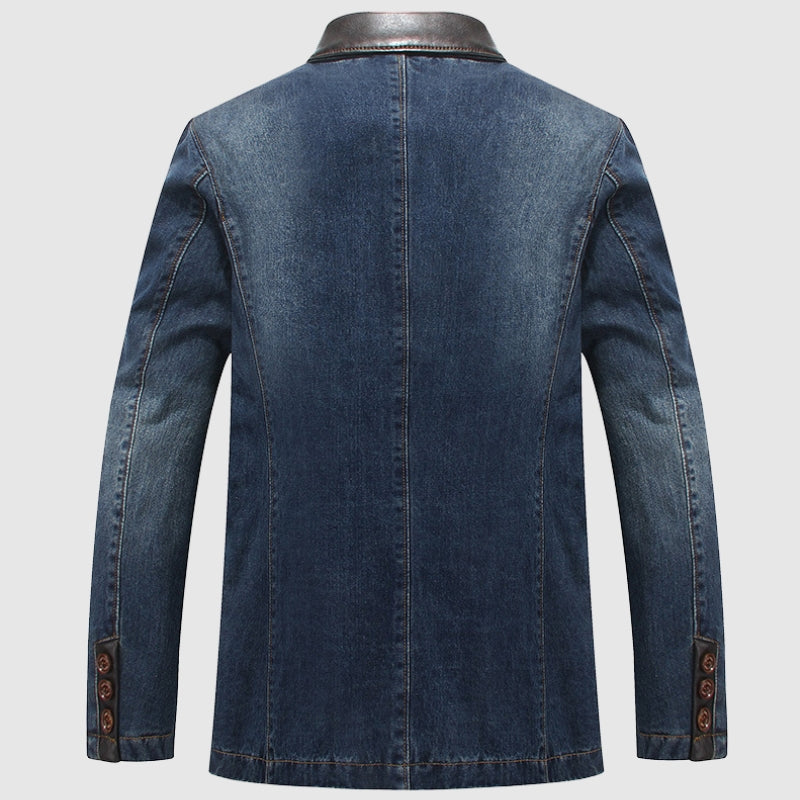 West - Klassieke denim blazer