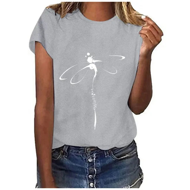 Sophie - Wit grafisch T-shirt