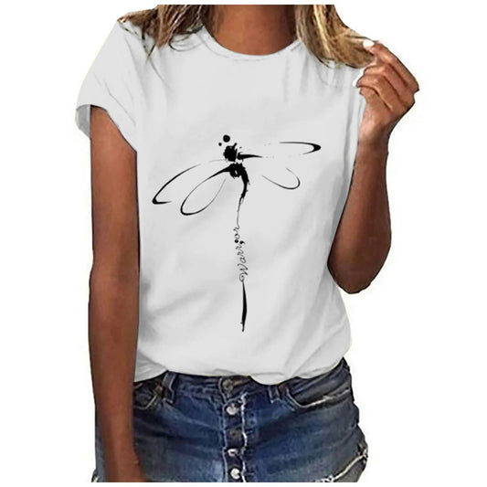 Sophie - Wit grafisch T-shirt