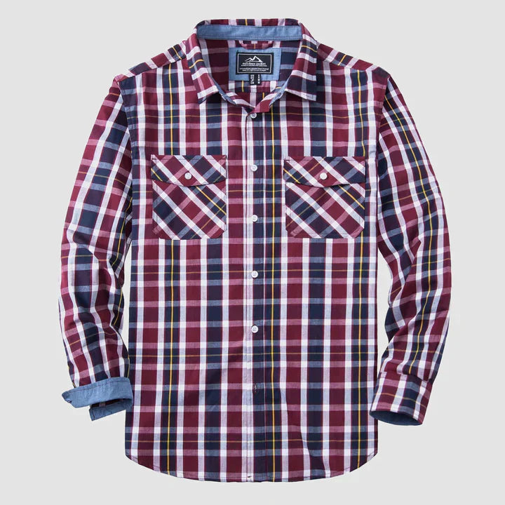 Elijah - casual geruite button-down