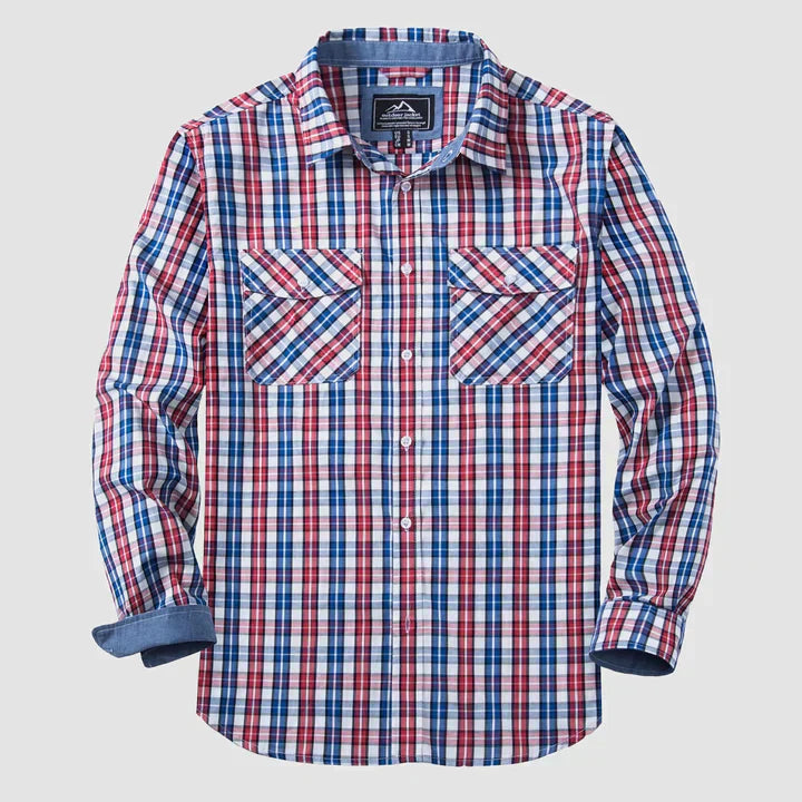 Elijah - casual geruite button-down