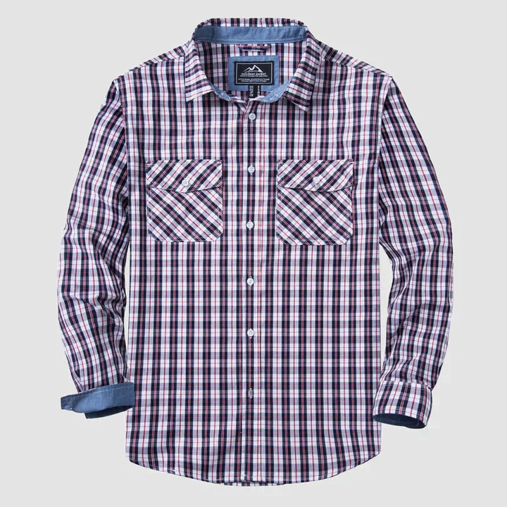 Elijah - casual geruite button-down