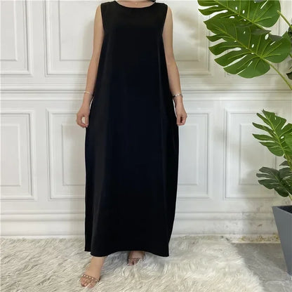 Elena - Elegante maxi-jurk in zwart