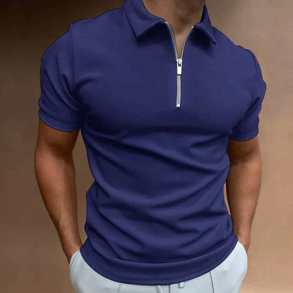 DANIELO's POLO - Casual herenpolo met ritssluiting