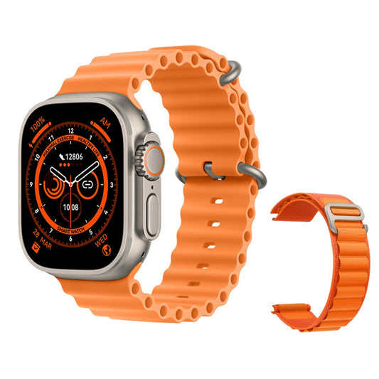 Ultra Smartwatch Series 8 - voor Iphone &amp; Android - 2 polsbandjes inbegrepen