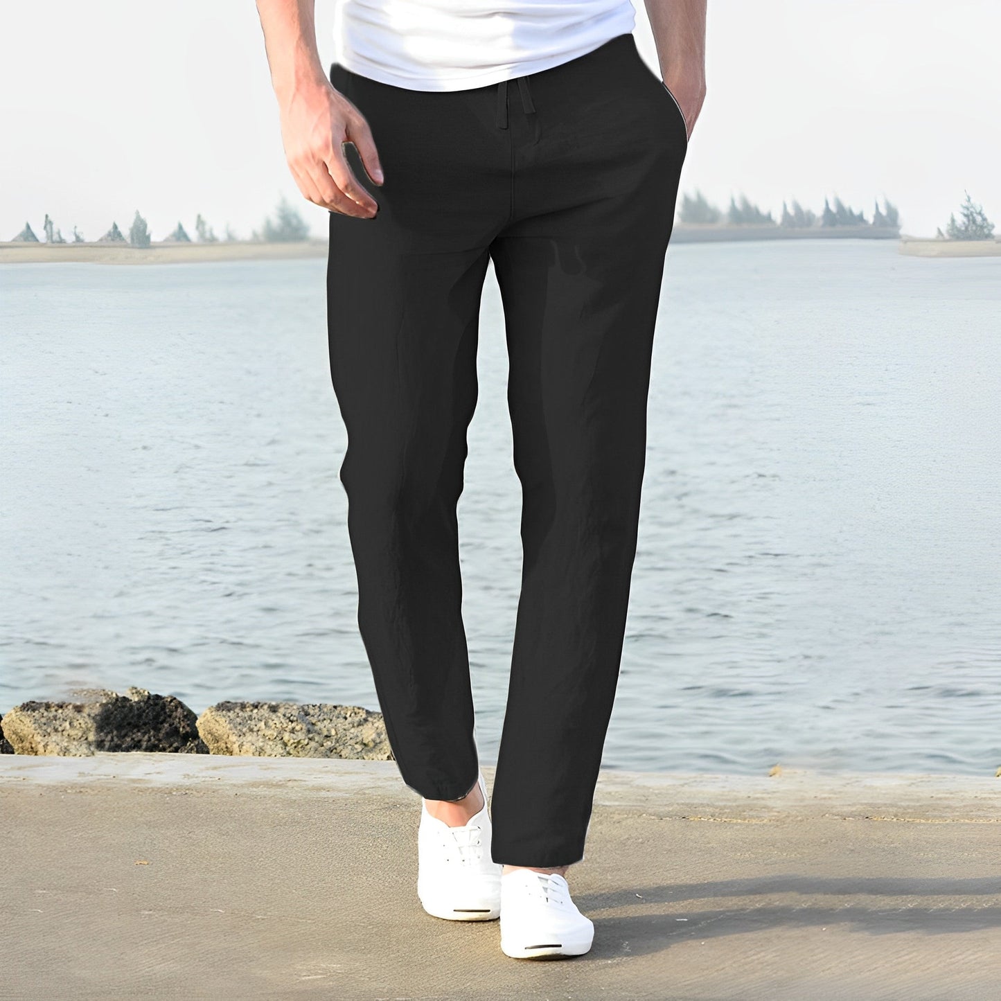 Casual broek met koord - BEAURICE