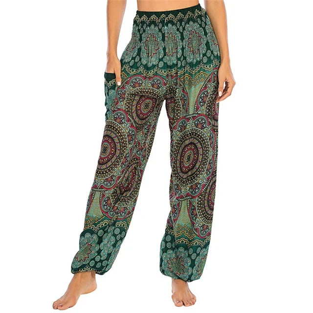 Zwarte boho-chique broek - Lena