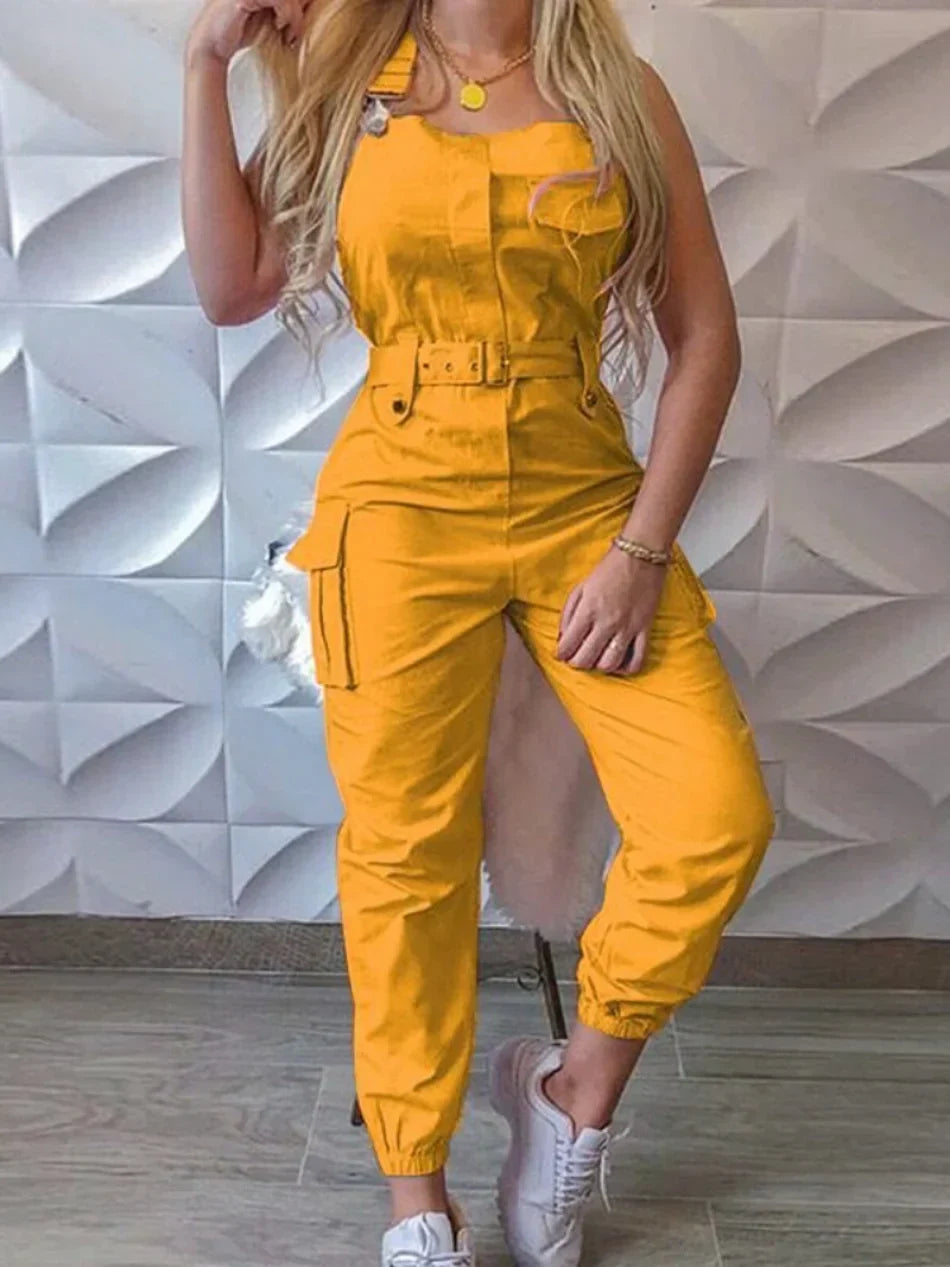 Avery - Stijlvolle cargo jumpsuit