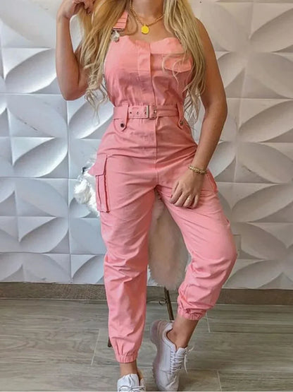 Avery - Stijlvolle cargo jumpsuit