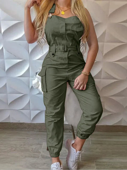 Avery - Stijlvolle cargo jumpsuit