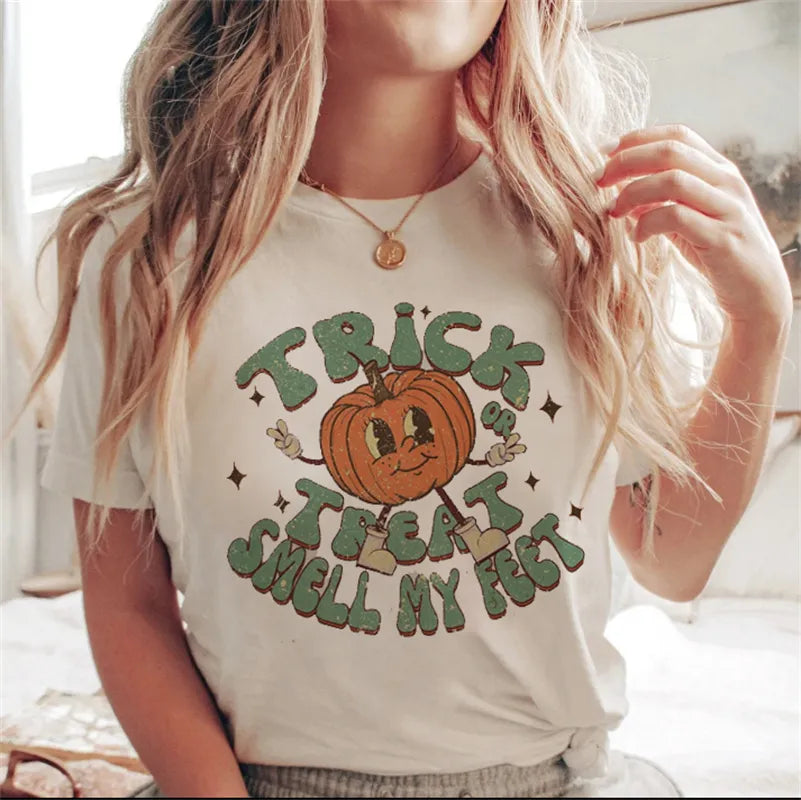 Doris - Modieus herfst Halloween T-shirt