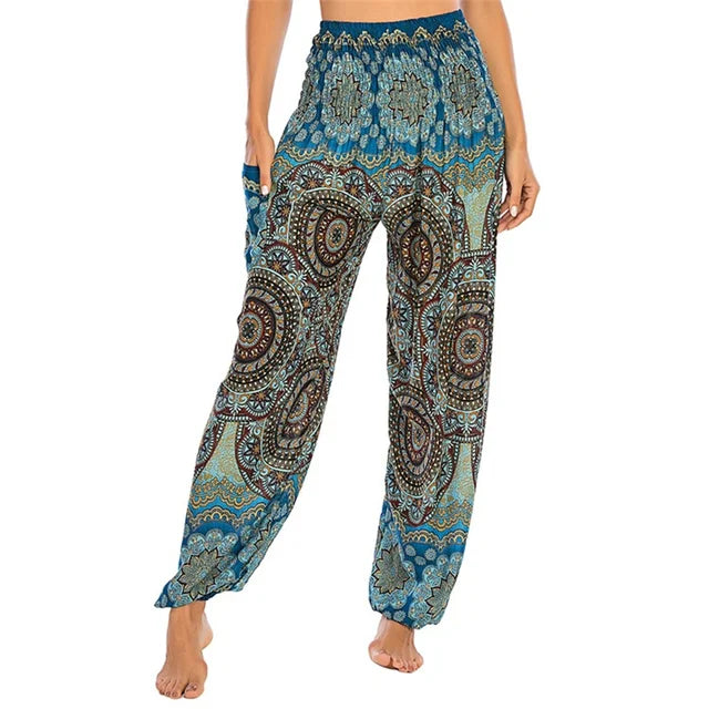 Zwarte boho-chique broek - Lena