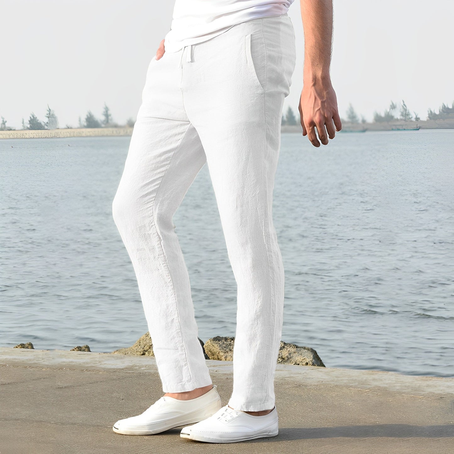 Casual broek met koord - BEAURICE