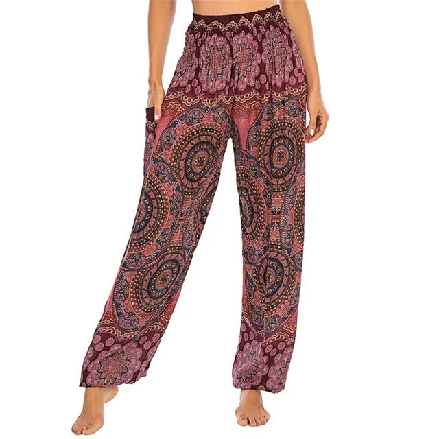 Zwarte boho-chique broek - Lena