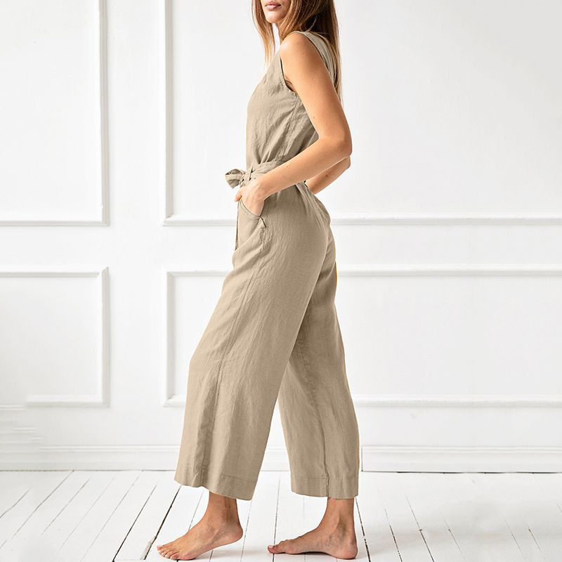 Anastasia - Casual jumpsuit met wijde pijpen