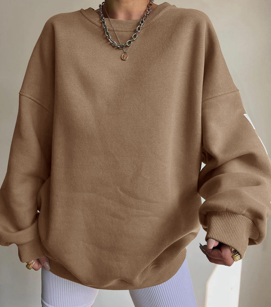 Clarissa Casual sweatshirt met letterpatroon