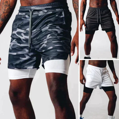 Trendy camouflageshort met trekkoord