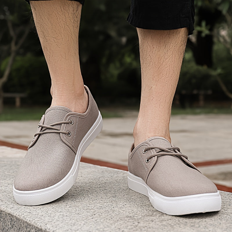 Casual schoenen van beige canvas - Paul