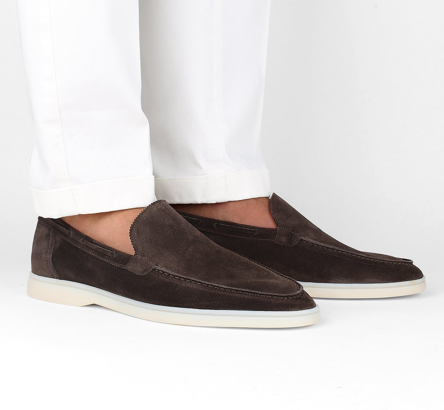 Paul Lefebvre® Warme grijze yacht loafers