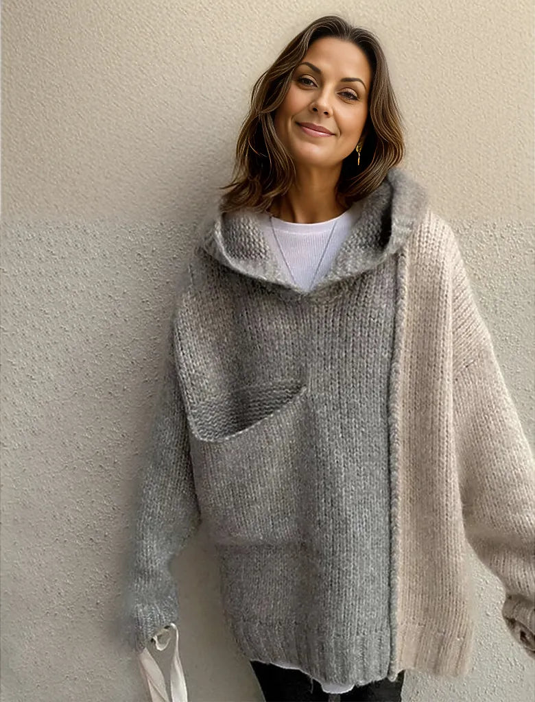 WinterStil® - Speciale sweater met capuchon Colour Block Sweater