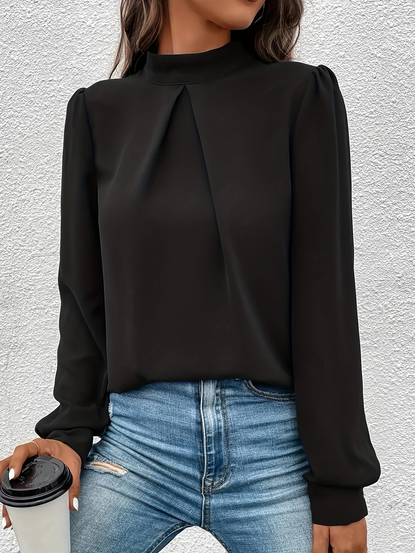 Elegante zwarte Marlene blouse