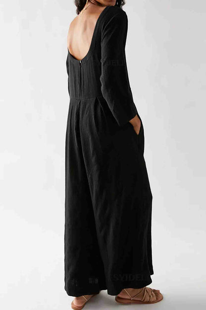 Willow - Olijfgroene casual jumpsuit