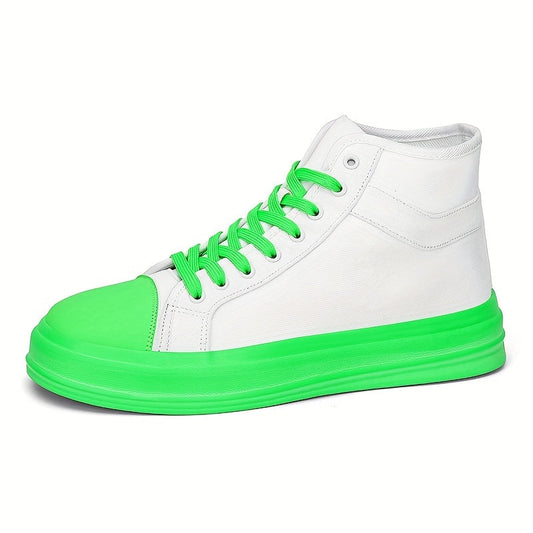 Stijlvolle hoge canvas sneakers met veters - Felix