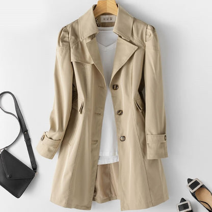 Stijlvolle trenchcoat met dubbele knoopsluiting