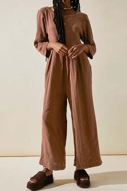 Willow - Olijfgroene casual jumpsuit