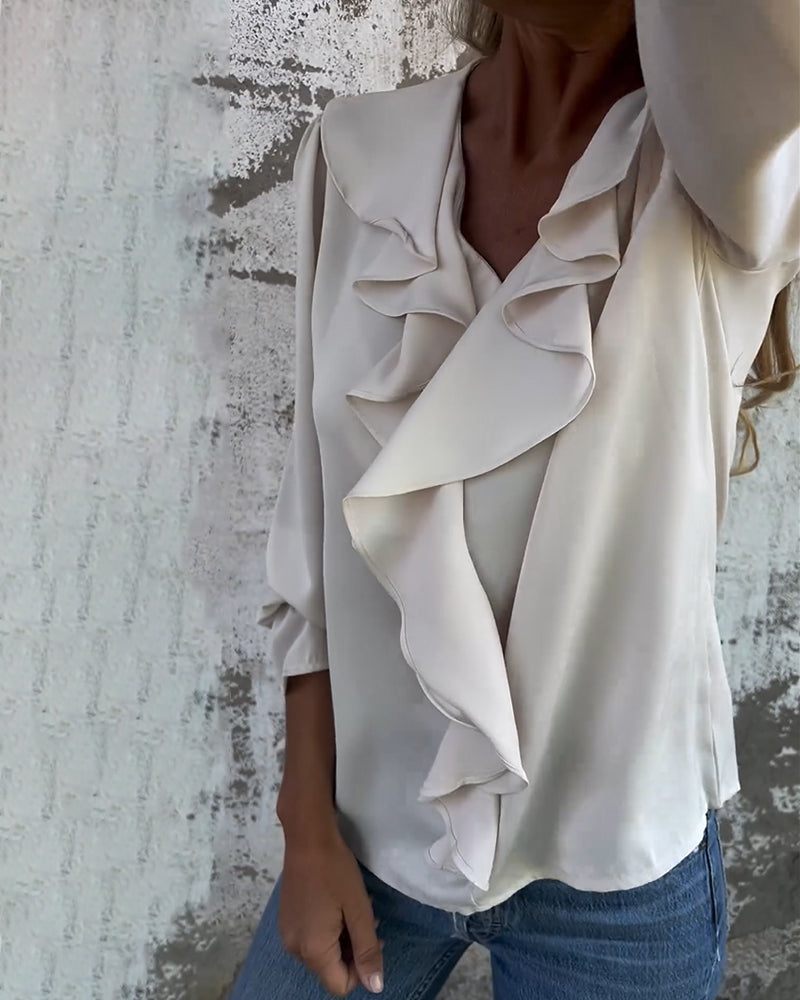 Elegante blouses met ruches voor dames