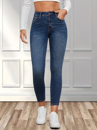 Donkerblauwe skinny jeans - Isabella