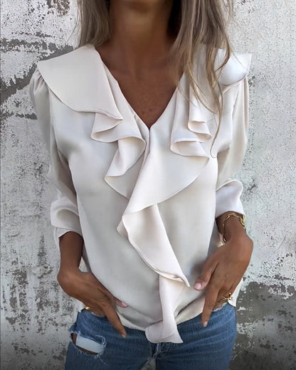 Elegante blouses met ruches voor dames