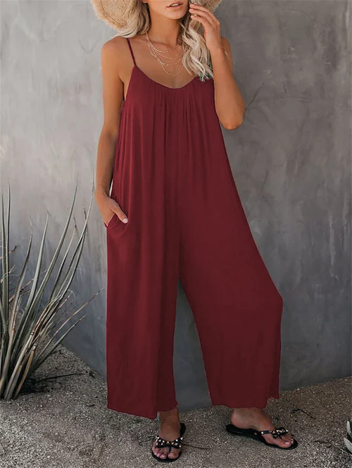 🔥Hot Sale 49% korting 🔥Ultimate Flowy Jumpsuit met Zakken✨Koop 2 Extra 10% UIT