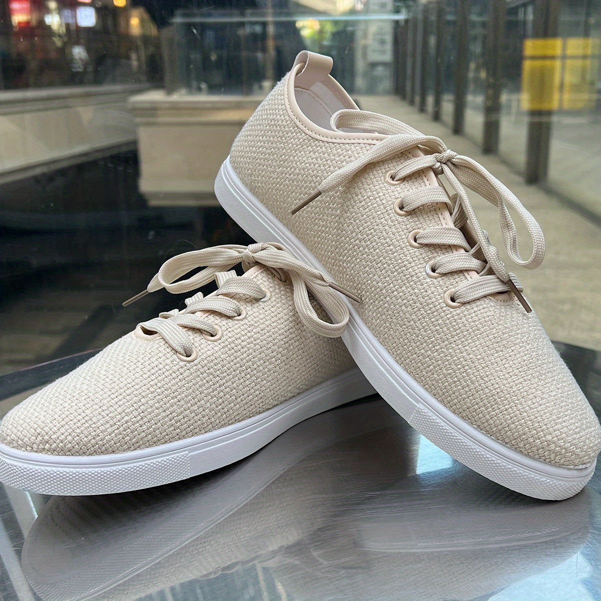 Ultralichte casual schoenen in beige - Tim