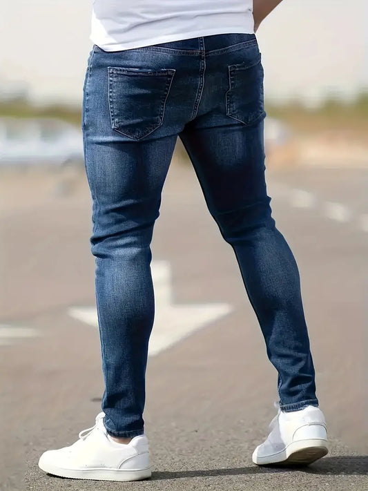 Christopher - skinny jeans met scheuren voor heren