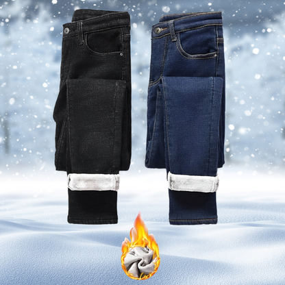 Vervea - Met fleece gevoerde jeans