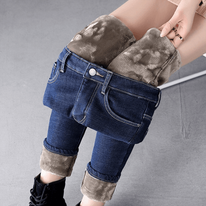 Vervea - Met fleece gevoerde jeans