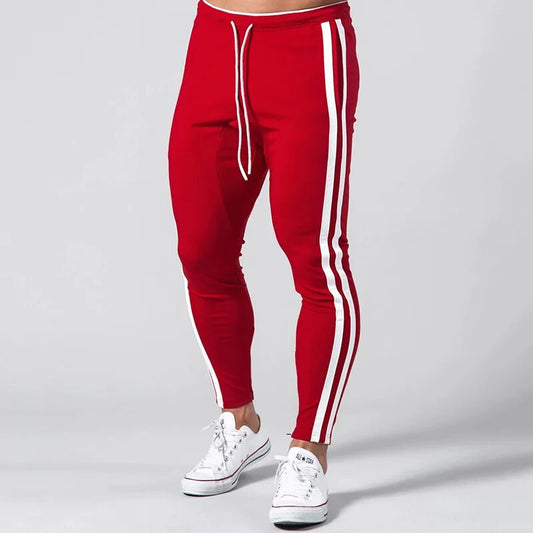 Sportieve joggingbroek met gestreept design