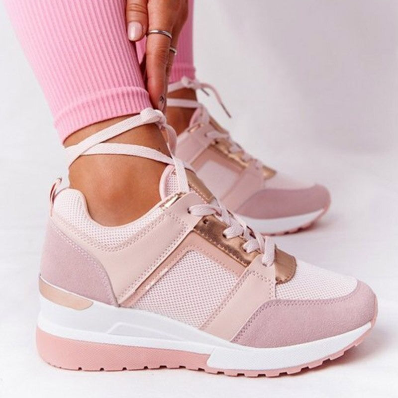 Sabrina™️ Pastel hoge hakken sleehakken trainers