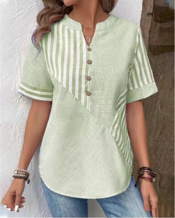 Casual gestreepte blouse - Amira