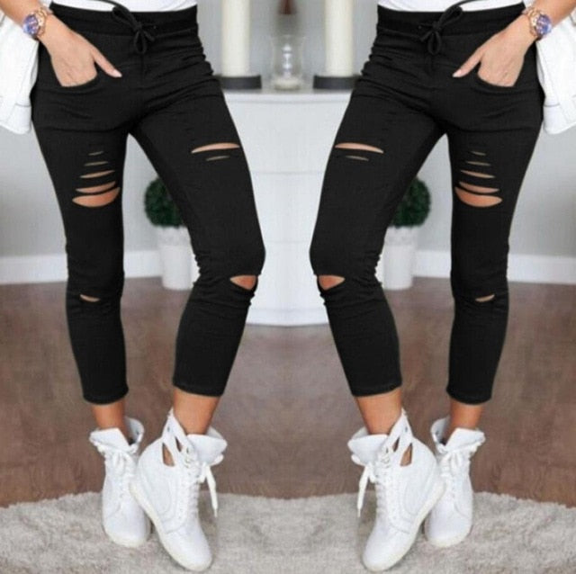 Trendy ripped joggers - comfort ontmoet stijl