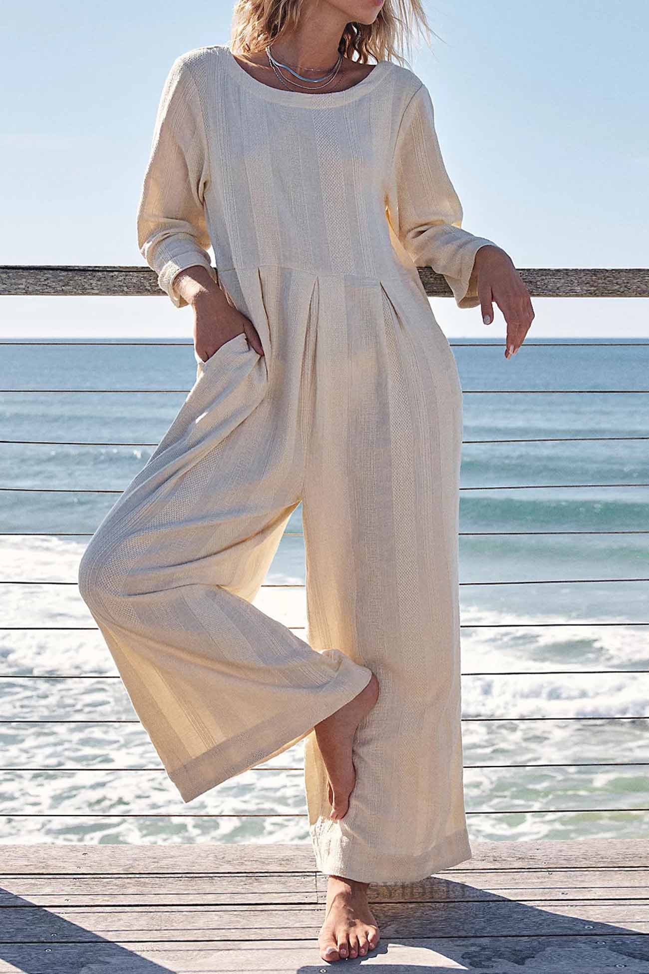 Willow - Olijfgroene casual jumpsuit