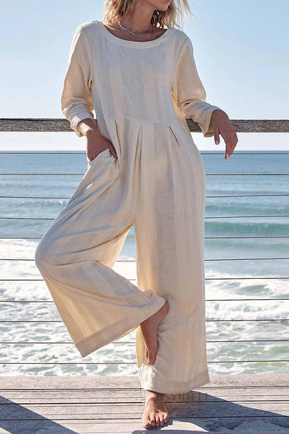 Willow - Olijfgroene casual jumpsuit